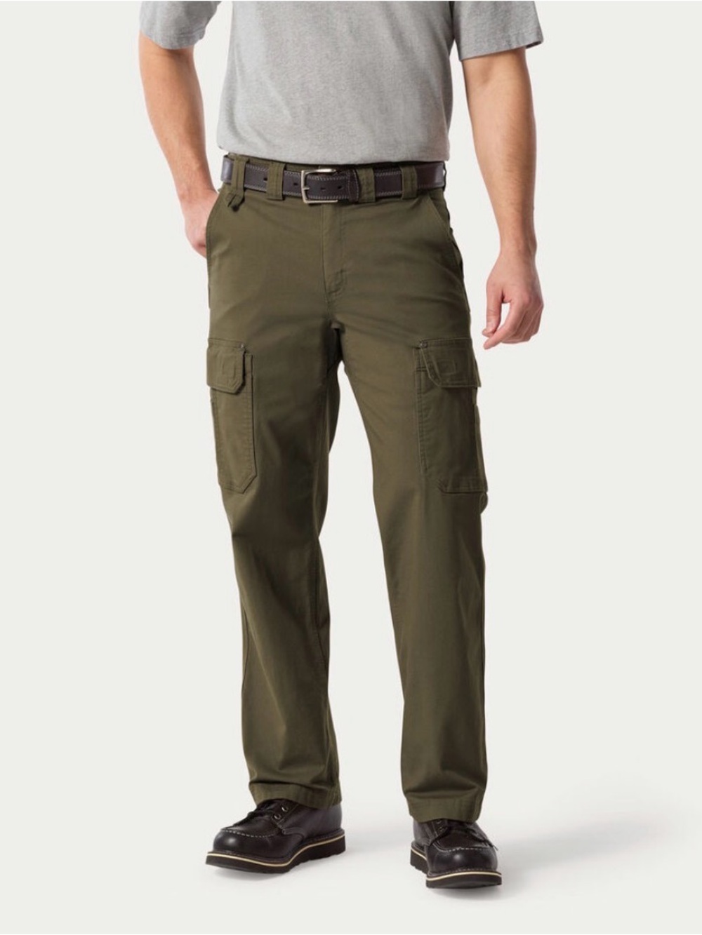 NWT Duluth Trading Co Flex Fire Hose Fleece Lined Cargo Pants Mens 36x30 Brown